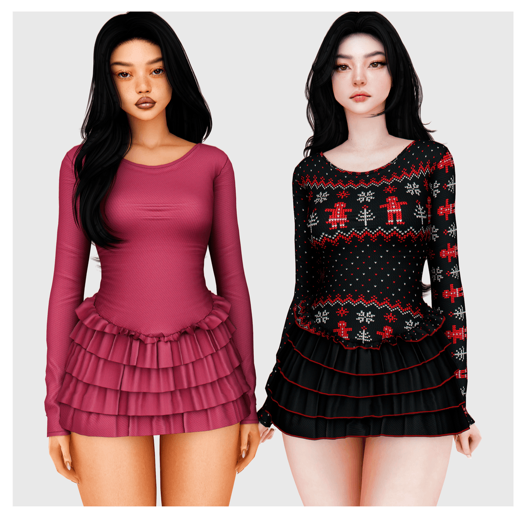 Платье Frill Sleeve Dress